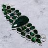 Emerald(Simulated) Peridot Handmade 925 Sterling Silver Bracelet 7-8"
