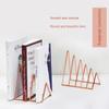 Книжная полка Nordic Iron Desktop Storage Rack Журнал Газетный стол Полка для документов Треугольная полка Креативная стойка для хранения вещей Простая