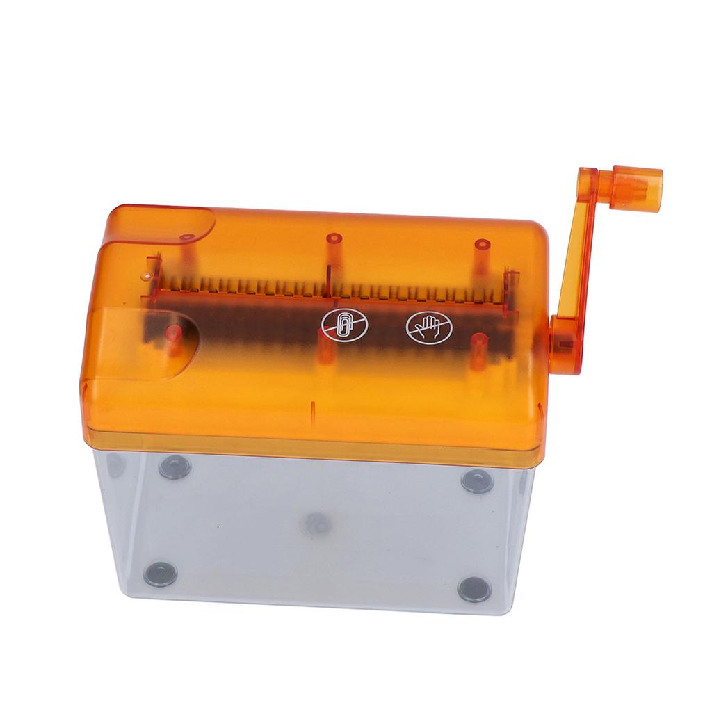 Ручной уничтожитель бумаг Портативный ручной компактный корпус Простой в эксплуатации уничтожитель бумаг с ручным приводом для