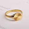 INS Sunburst Stacking Ring for Women – 18K Gold Plated Minimalist Fashion Jewelry Gift