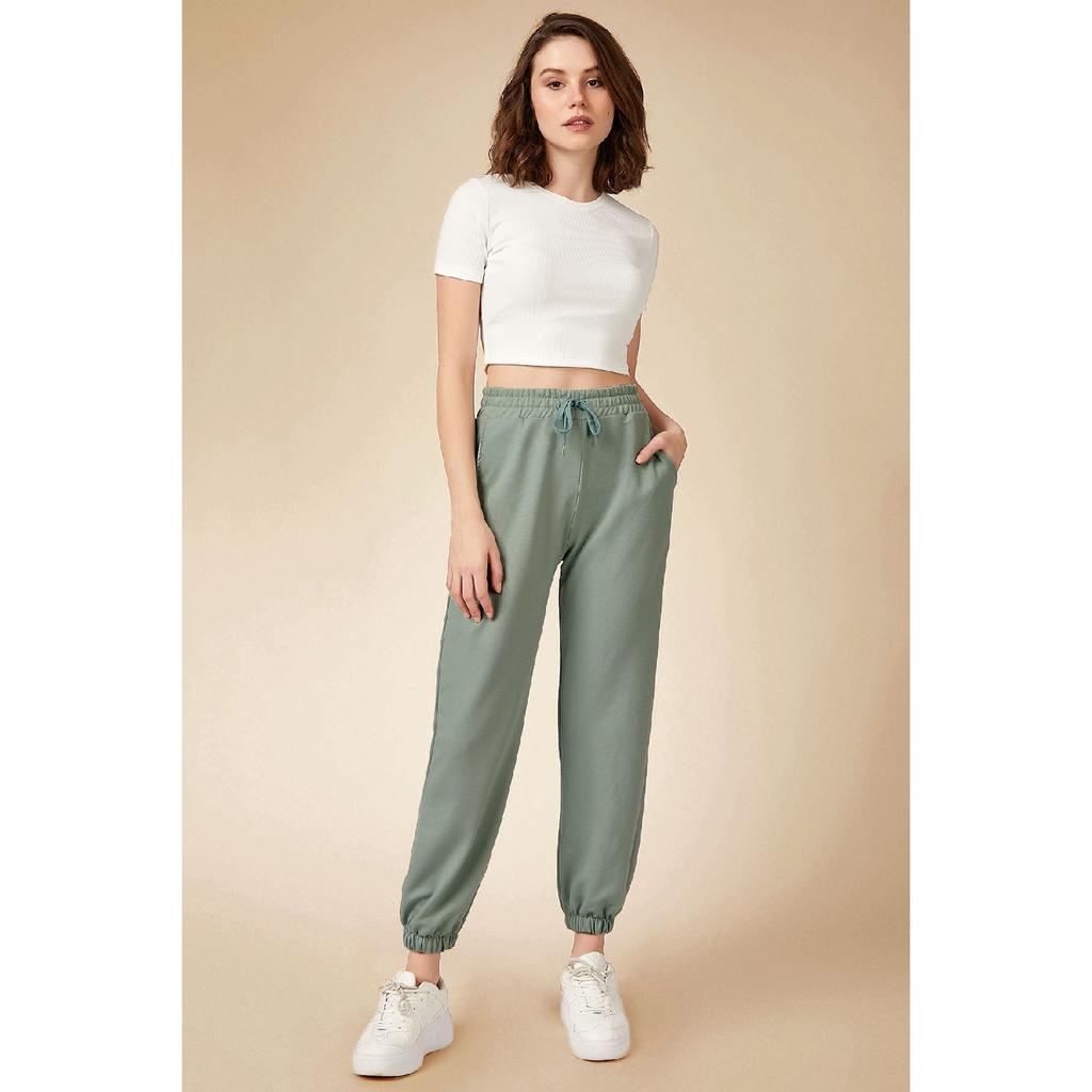 Women's Gray Pocket Sweatpants Cr00327