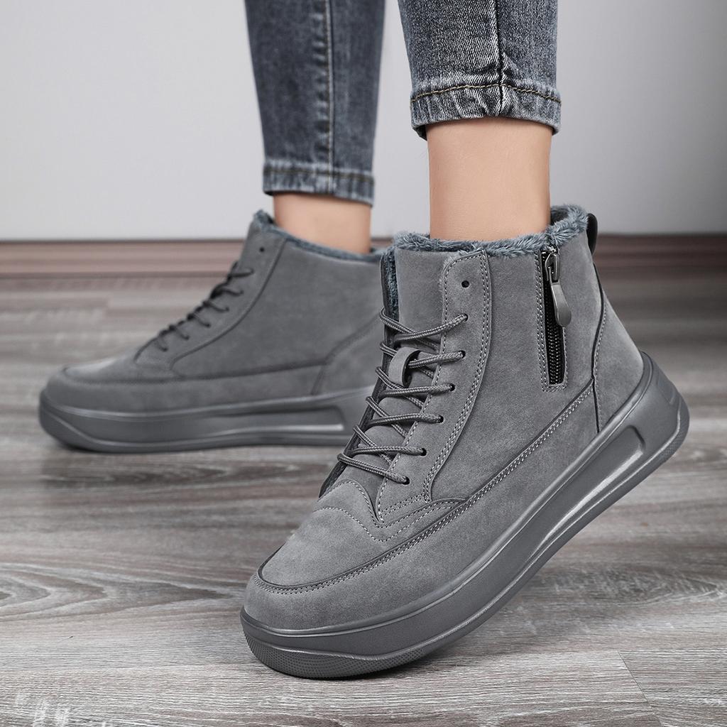 TUINANLE Высококачественные зимние ботильоны для снега, женская теплая обувь с хлопковой подкладкой, ботильоны, мужская обувь