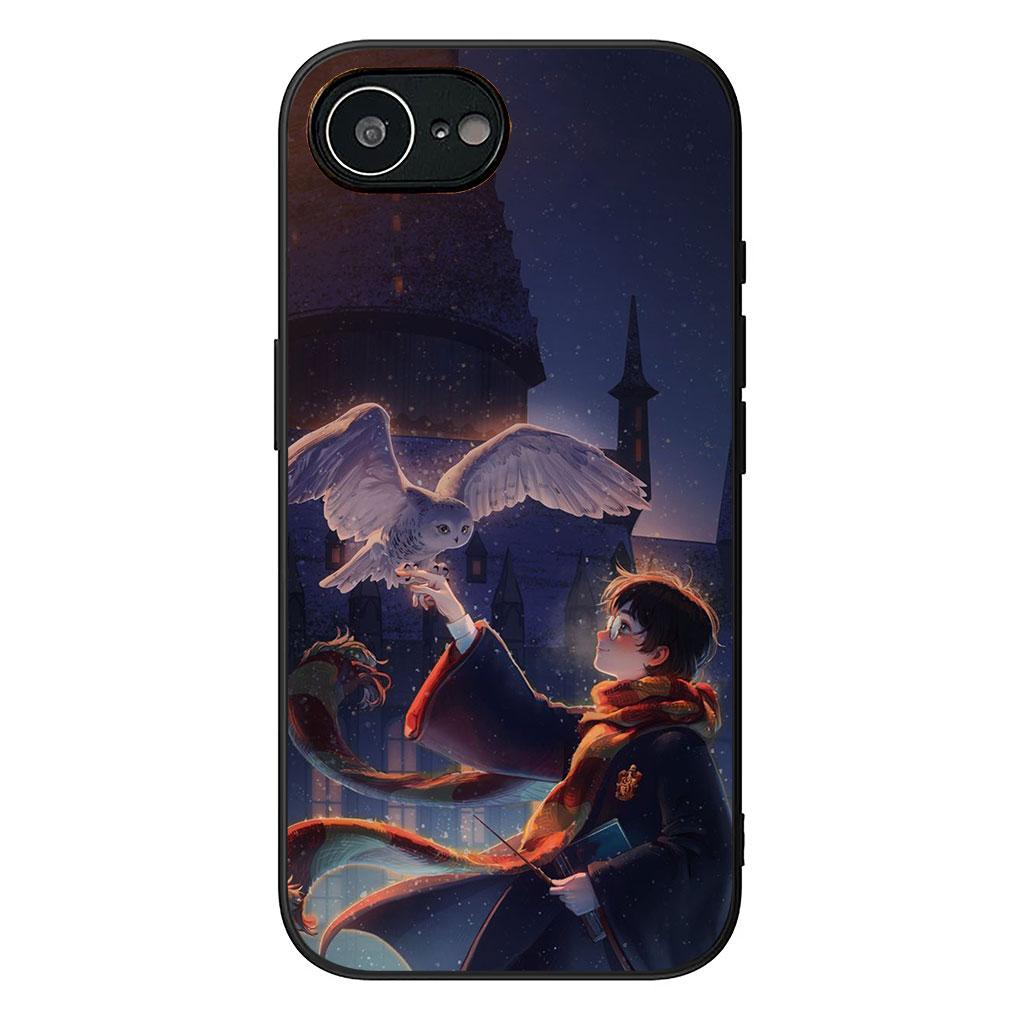 Phone Cover for Apple iPhone 13 12 Mini XS 11 Pro Max 7 8 Plus XR SE 2022 2020 SE3 Case Cool Harries Owl Wand Art Potters
