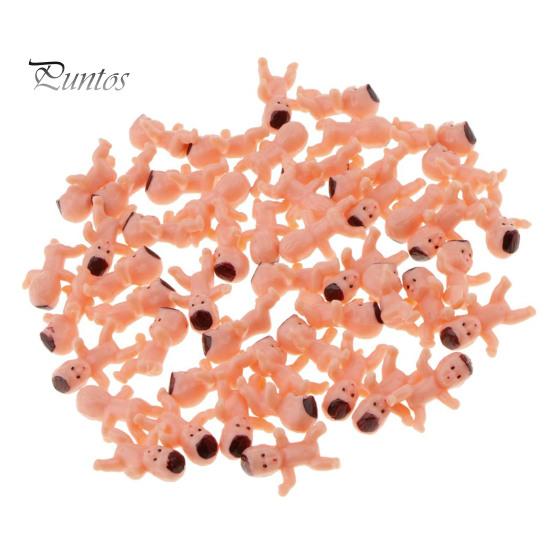 Пластиковый набор для игр в детскую вечеринку, 1-дюймовые фигурки мини-детей для украшения торта King, игра в кубики льда, небольшие украшения для игр в детскую вечеринку