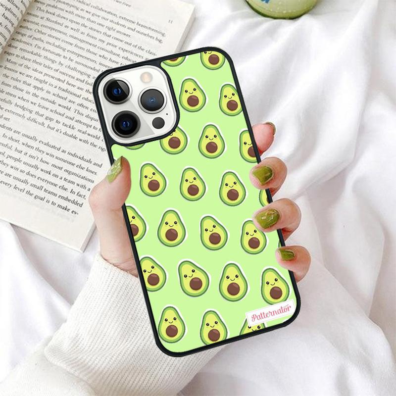 Cute Avocado Phone Case for iPhone 17 Air 16 PRO MAX 15 14 PLUS 12 11 13 Back Cover Fundas Shell coque