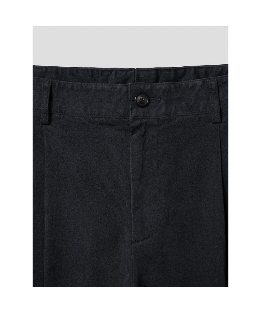 SHIFT.G Semi Wide Brushed Cotton Pants Ash