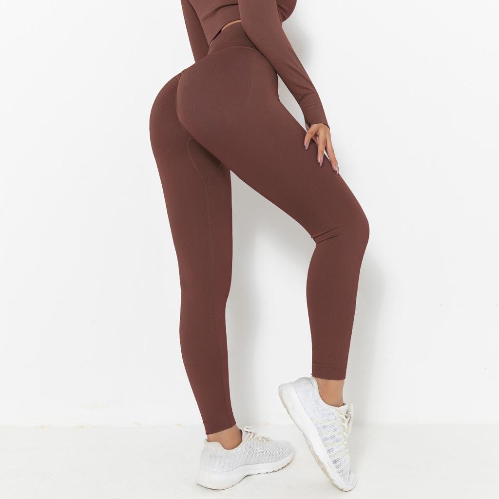 Бесшовные леггинсы для тренировок с подтяжкой ягодиц для женщин, штаны для йоги с высокой талией, компрессионные колготки для коррекции фигуры