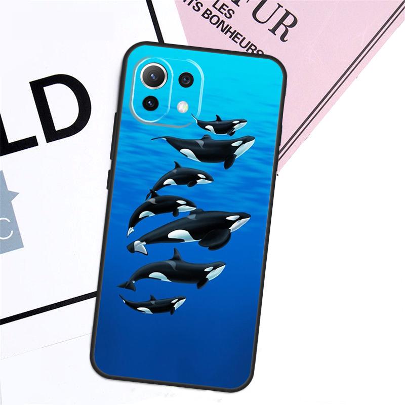 Чехол с косатками для POCO M6 Pro X6 X3 X4 X5 F3 F4 F5 M5s Xiaomi 13 14 13T Pro 11T 12T 12 Lite