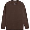 Sportswear Premium Essentials Embroidered Logo Crew Neck Long Sleeve T-Shirt Men Tops Brown DO7390-237