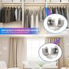 304 Stainless Steel Flange Seat 2PCS Wardrobe Hanger Rod Bracket Robust Fixing Hardware Holder for Closet Bar Support