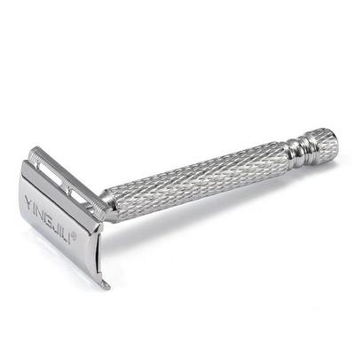 Бритва Comery Classic Safety Double Edge, металлическая, серебристая, B0595, 1 шт., корейское лезвие бритвы