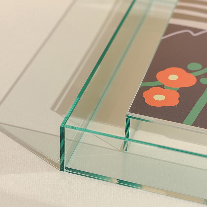 Home Decor Acrylic Square Photo Frame Box Photo Frame Box Transparent Bedroom Office