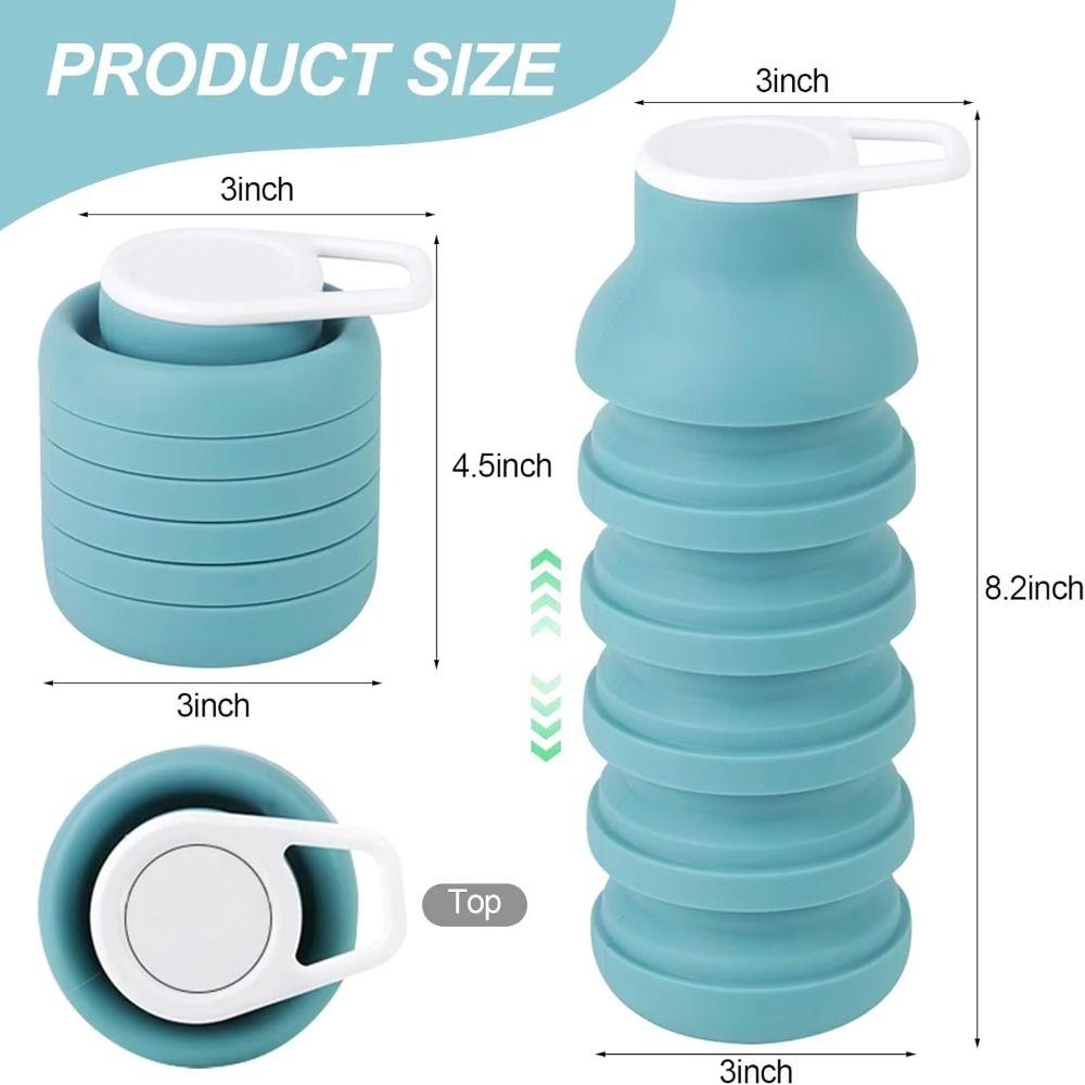 Retractable Collapsible Sport Bottle Large-capacity Foldable Drinking Cup Camping