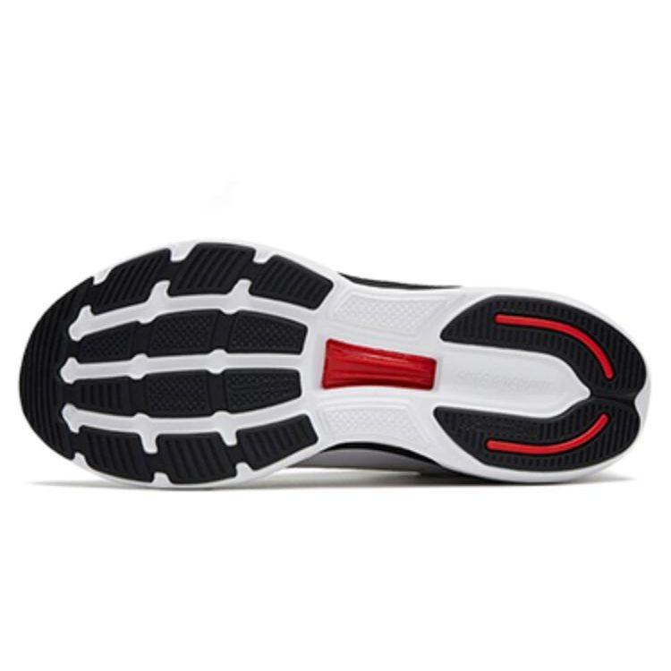 Anta Comfortable Daily Shock Absorbing Non-Slip Wear-Resistant Low-Top Running Shoes Men Sneaker White Black Silver 112315581A-5