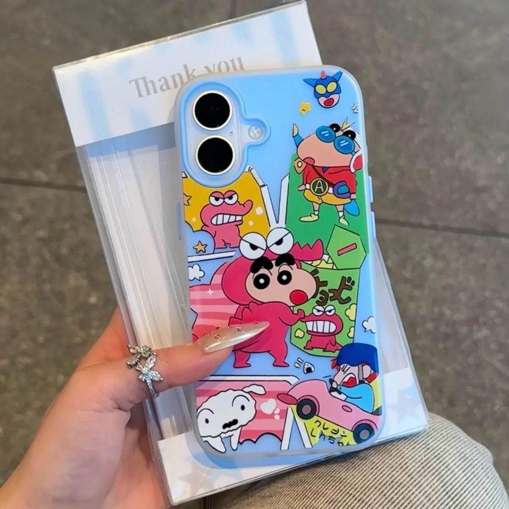 Graffiti Crayon Xiaoxin Suitable for iPhone16/17promax Mobile Phone Case Apple 14 Skin Skin Scrub 13/15 Set