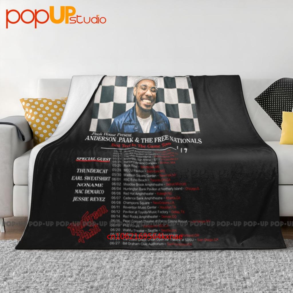 Anderson Paak World Tour 2019 Rap Hip Hop Ultra-Soft Blanket Quilt Winter Sofa Cover Bed Covers