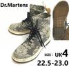 Dr.Martens CASHLIN Короткие ботинки на 8 отверстий Серый цветочный Размер 4 (22.523.0см)(ИСПОЛЬЗОВАЛ)