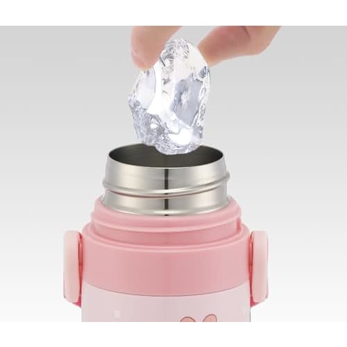 Skater Children's Water Bottle, 470ml, Direct Drinking, Sanrio My Melody Big Ribbon, Girls', Insulated, Stainless Steel, Lightweight, Sports Bottle, K