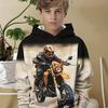 Kids Clothes Boys Hoodies Long Sleeve 3D Motorcyclist Print Children Spring Fall Clothes Casual Stylish Outdoor Boy Clothes Tops
