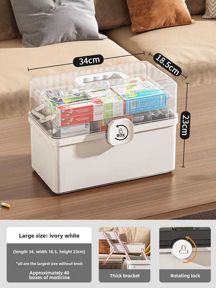 Набор многослойных коробок для хранения лекарств большой емкости