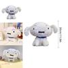 Soft And Fluffy Coral Fleece Kurokawa White Dog Plush Toy Ideal For Animal Lovers And Kids
