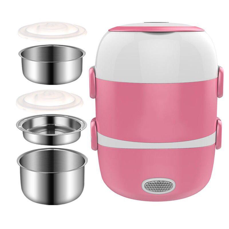 200W Multi Functional Electric Lunch Box Workers Heating Insulated Boxes Portable Steaming And Cooking Hot Rice Equipment