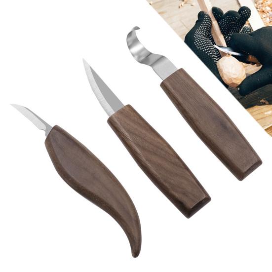 1 набор ножей для деревообработки, острые, высокопрочные, скульптурные, легкие, для резьбы по дереву, набор для резьбы по дереву