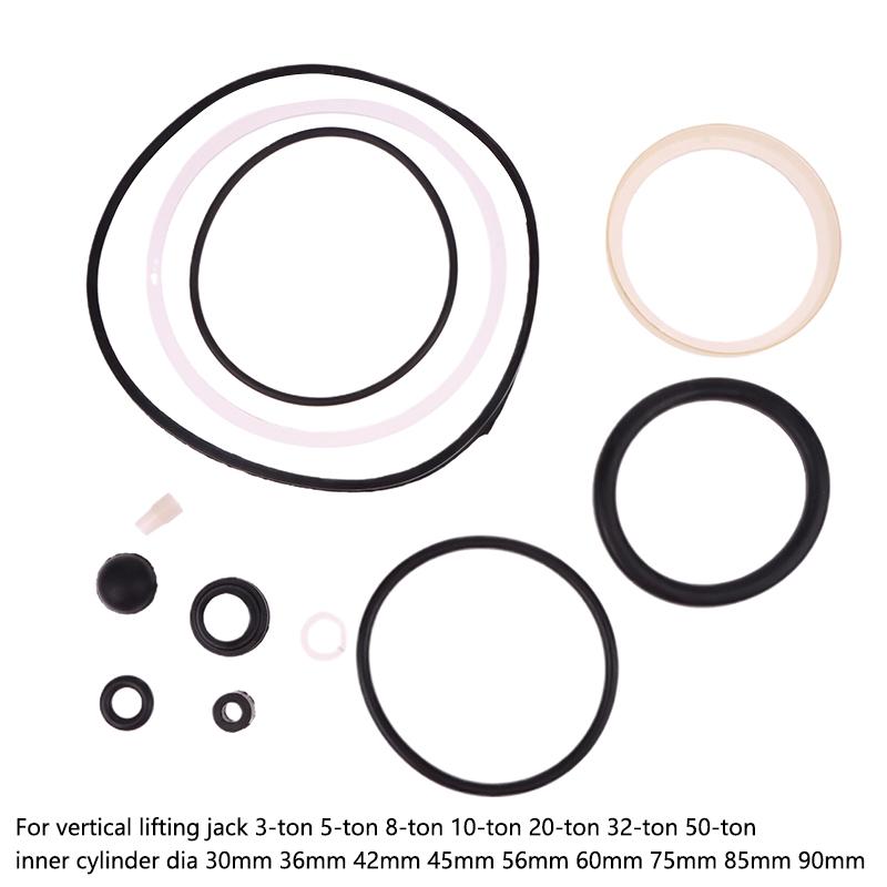 1 Set 2T -50T Horizontal Repair Kit 2-50 Tons Horizontal Jack Accessories Hydraulic Plunger Piston Oil Seal