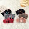 Knitted Touchscreen Gloves for Women Winter Warmth, Thickened with Fleece Lining Outdoor Cycling Jacquard Design Adorable Reindeer Pattern