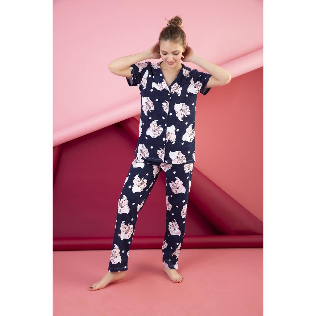 Buttoned Pajama Set