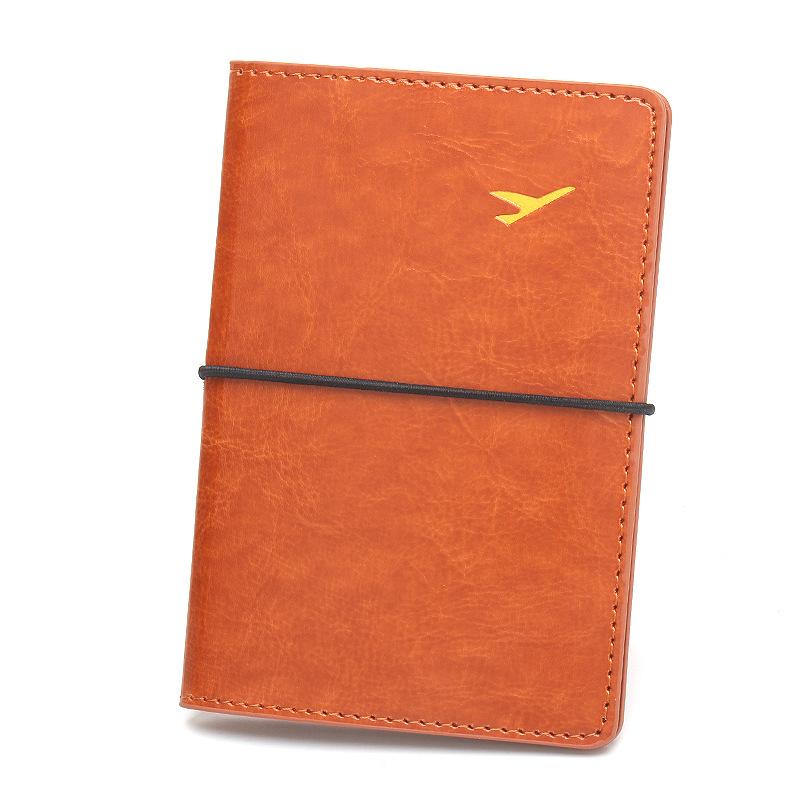 Ультралегкий Чехол для Паспорта с Летным Паспортом Эластичная Лента Чехол для Паспорта Ремешок Держатель для Билетов Держатели для ID-карт Кожаный Держатель для Паспорта