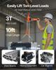 Manual Lever Chain Hoist, 3T 3000KG Capacity Heavy Duty Come Along, 3M Lift G80 Alloy Steel Chain With Dual Pawl Mechanical Brake, 360° Rotating