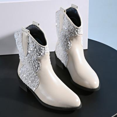 Новые зимние хлопковые ботинки на толстом каблуке, женские, с круглым носком, с вставками из нескользящей ткани, износостойкие короткие ботинки