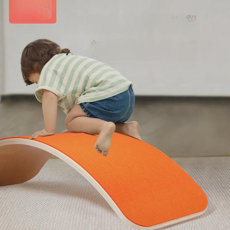 Wooden Double Interactive Indoor Seesaw for Child Sensory Training