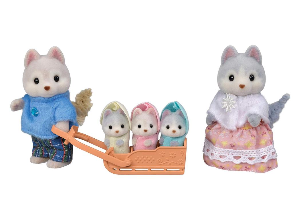 Sylvanian Families Doll ST Mark Certification Ages Toy Dollhouse Sylvanian Families EPOCH [Husky Family] FS-41 3+