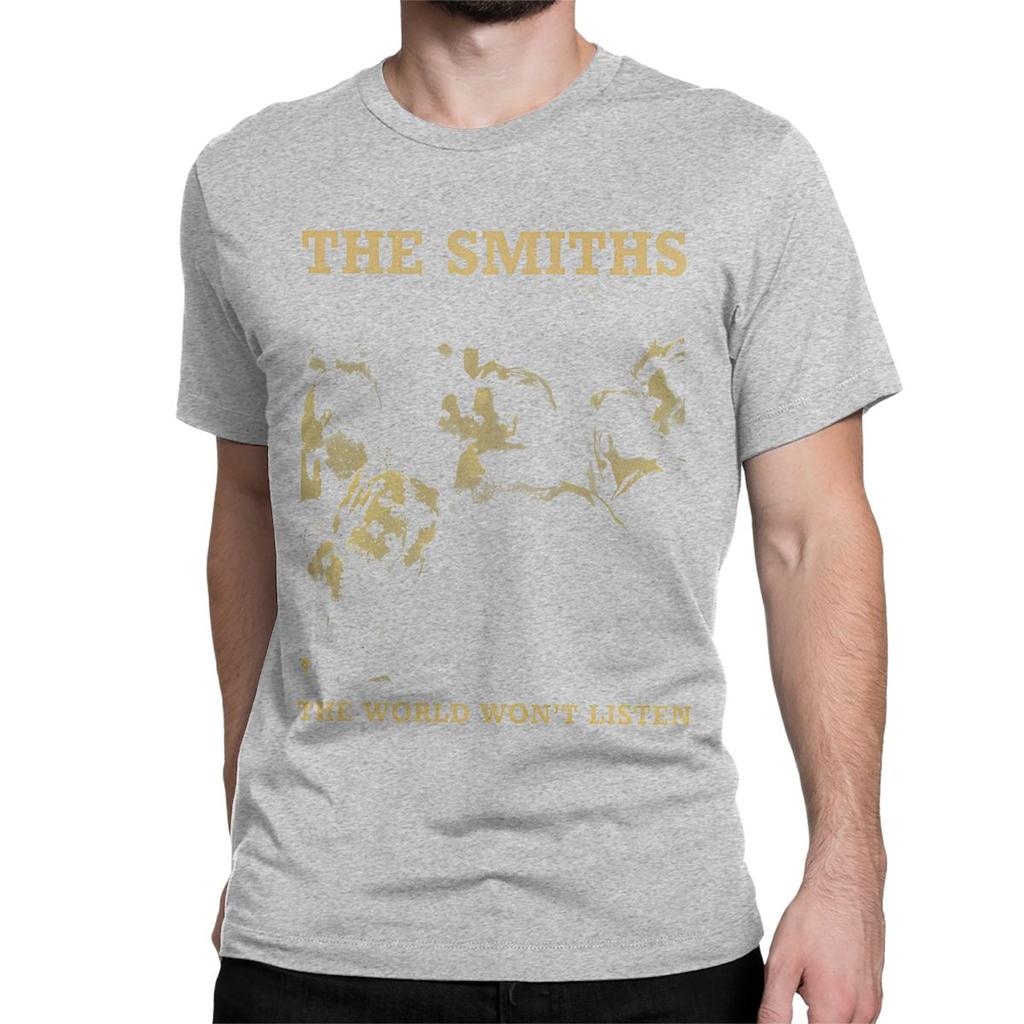 Повседневные винтажные футболки The Smiths для мужчин и женщин, с круглым вырезом, из чистого хлопка, футболки инди-панк-рок-группы, новинка, топы