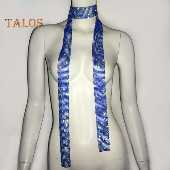 Женский длинный шарф с блестками, удобный длинный шарф, украшенный пайетками, декоративный шарф для повседневной носки и вечеринок