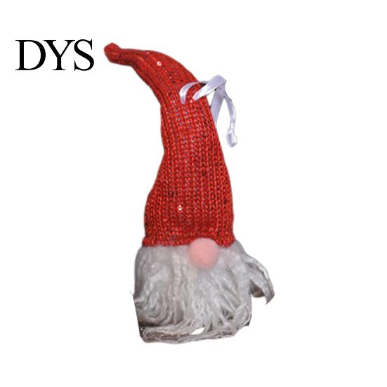 Handmade Plush Dwarf with Sequined Hat Light Up Christmas Gnome Decoration, Battery Operated Swedish Creative Gifts for Family Doll LED Tiered