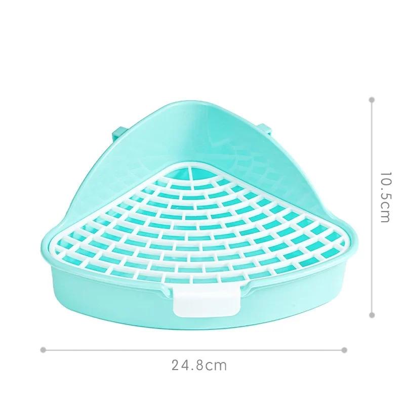 Недавно модернизированный большой емкости, некартонный треугольный туалет, мини-таз для мочи для мелких домашних животных, дракон, кошка, кролик, туалет, таз для фекалий