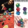 Игрушки для вечеринки на Хэллоуин Игра Таро Лонган Игральные кости Глаз Дракона Кристалл Многогранный