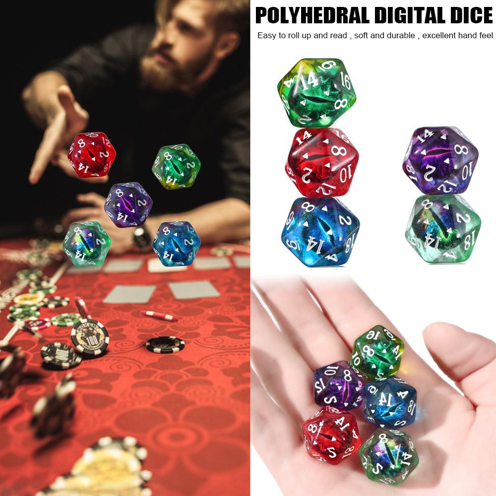 Home Decor Tarot Game Resin Crafts Crystal Dragon Eye Dice Longan Dice Polyhedral