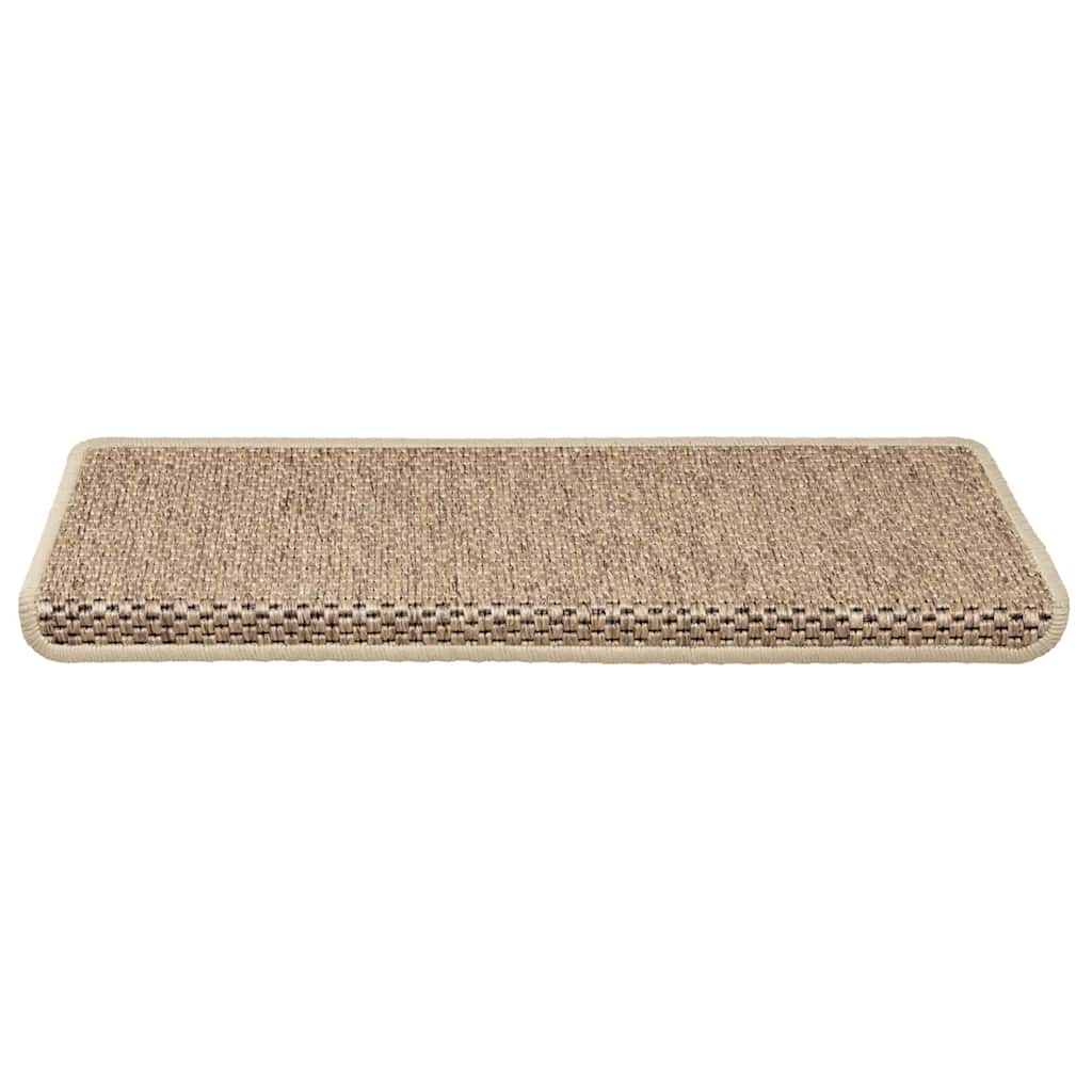 Vidaxl Samoprzylepne Nakładki Na Schody, 15 Szt., 65X21X4 Cm, Piaskowe