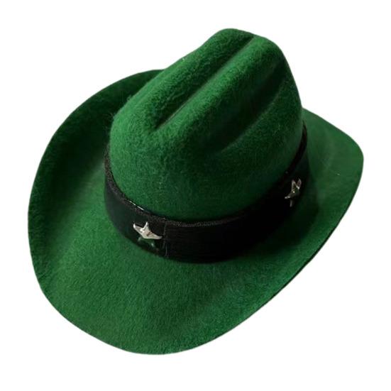 Шляпа ковбоя для питомца, регулируемый мини-костюм ковбоя с ремешком на подбородке для вечеринок на Хэллоуин, Рождество