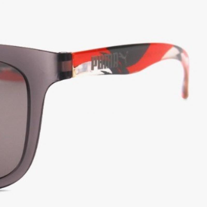 Puma Pu0016sa 006 Square Horn Rimmed Mirror Asian Fit Lightweight Sunglasses