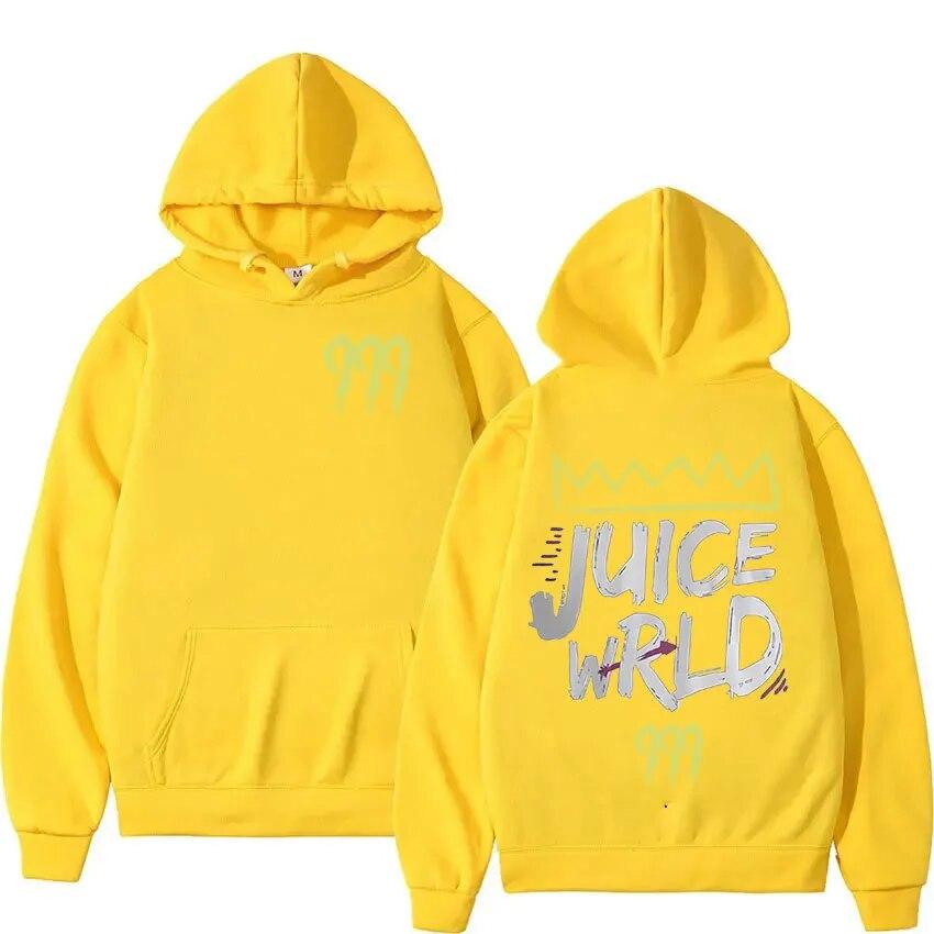 Rapper Juice Wrld 999 Толстовка с буквенным принтом для женщин Хип-хоп Ретро пуловер Толстовка из флиса унисекс Свободная уличная одежда с капюшоном с длинными рукавами