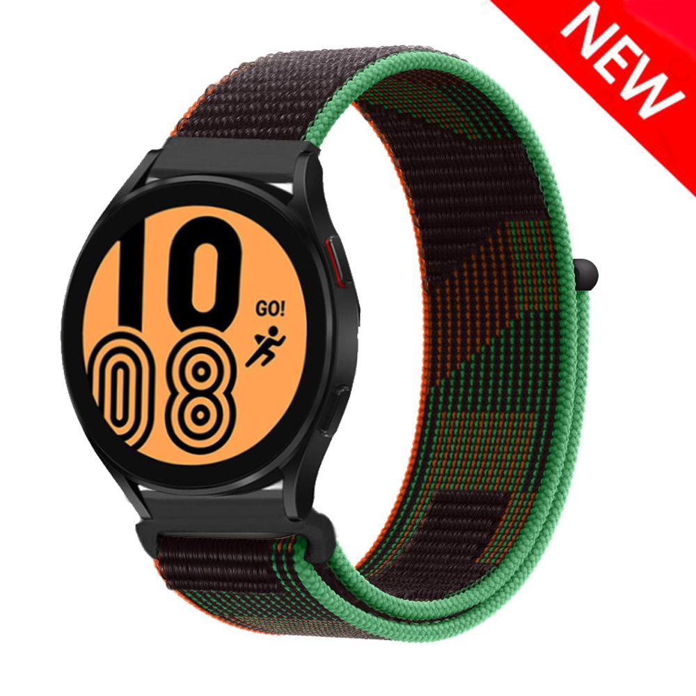 Нейлоновый петлевой ремешок для Samsung Galaxy Watch 7/4/6/Classic/5/pro/active 2/Gear S3 Браслет Huawei watch GT 2 4 3 pro ремешок 20 мм/22 мм