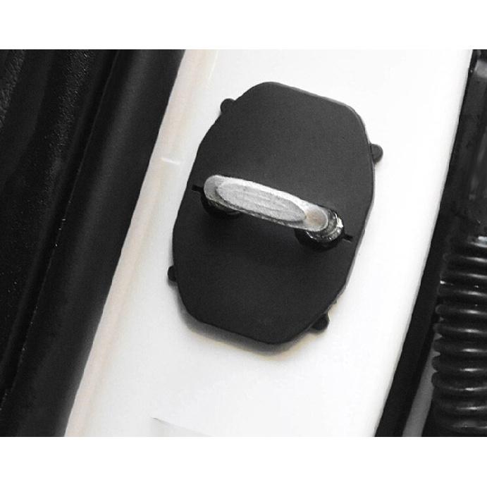 For Hyundai Sonata 2020-2025 Black Matte Door Buckle Protection Cover Trim 4PCS