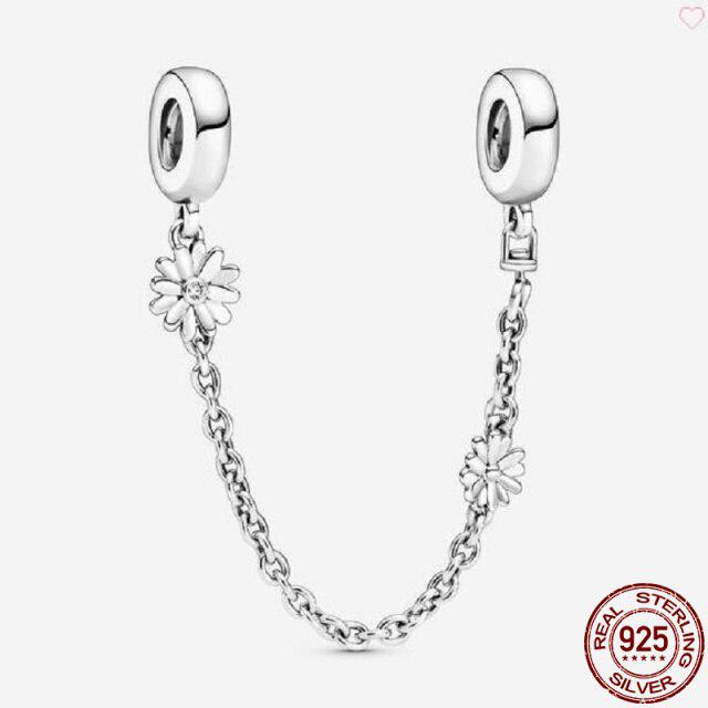 Классические защитные цепочки из стерлингового серебра 925 пробы, подвеска из бисера, подходит для оригинального браслета диаметром 3 мм, модные ювелирные изделия