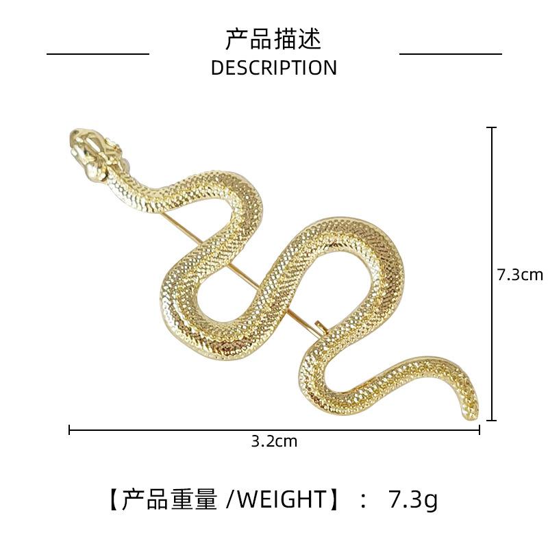Popular Snake Brooch, Personalized Boa Badge, Men'S Suit Collar Pin And Women'S Coat Decorative Pin