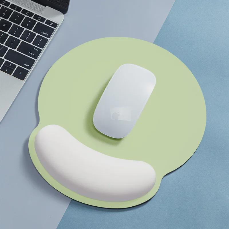 Коврик для мыши с поддержкой запястья из силиконовой пены с эффектом памяти для девочек - утолщенный для офиса и игр